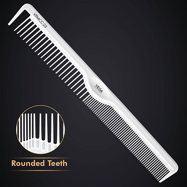 Vega Professional Carbon Dressing Comb-White Line - VPMCC-23