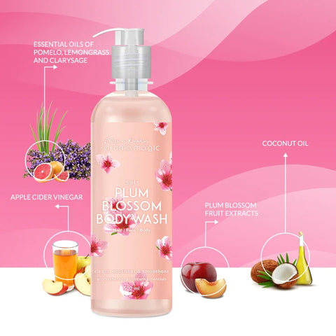 Aroma Magic 3 in 1 Plum Blossom Body Wash