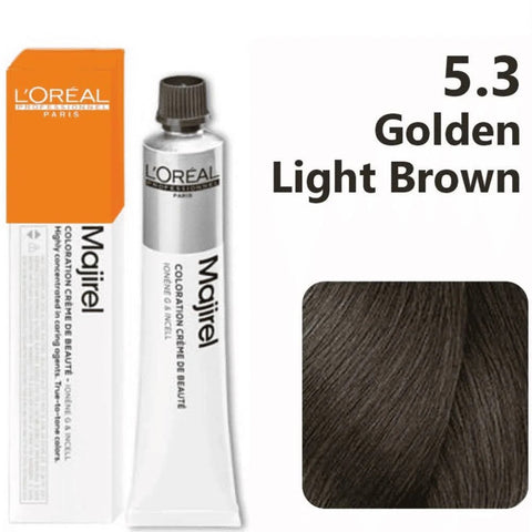 L'Oreal Professional Majirel Hair Color 5.3 Golden Light Brown