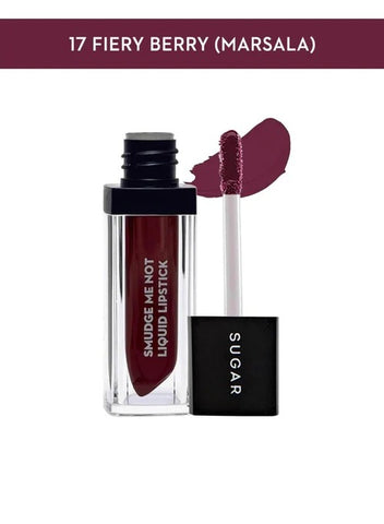 Sugar Smudge Me Not Liquid Lipstick - 17 Fiery Berry (Marsala)