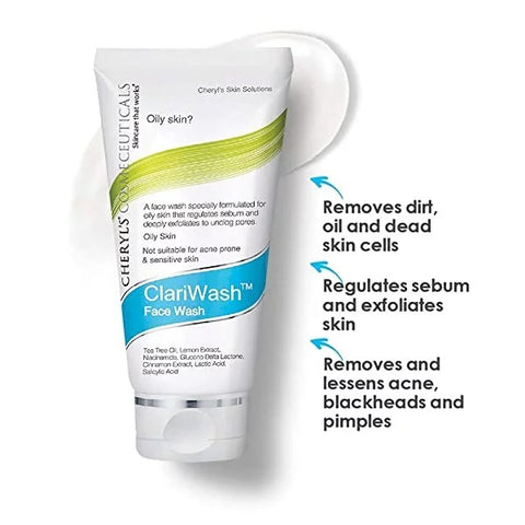 Cheryl’s Cosmeceuticals Clariwash Face Wash – For Oily Skin