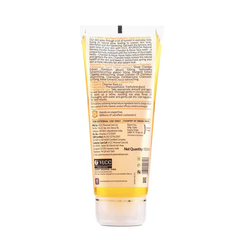 VLCC Ayurveda Natural Fairness Chandan & Kesar Face Wash