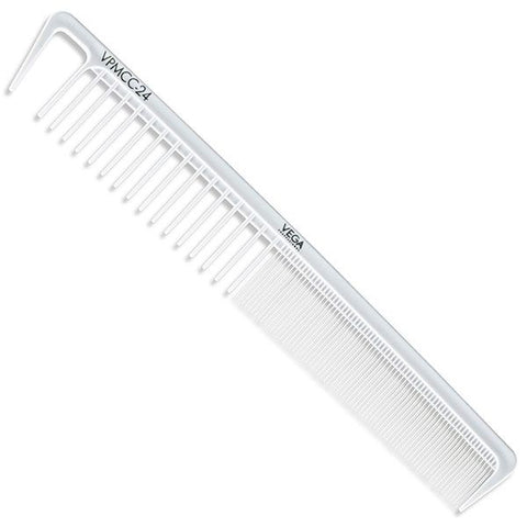 Vega Professional Carbon Wide Cutting Comb-White Line - VPMCC-24