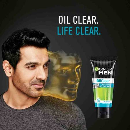 Garnier Men Oil Clear Clay D - Tox Facewash