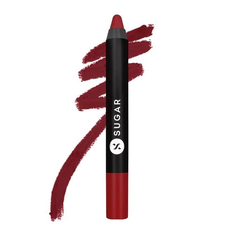 Sugar Matte As Hell Crayon Lipstick - 10 Cherry Darling (Cherry Red)