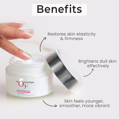 O3+ Night Repair Cream for Smoother & Radiant Skin