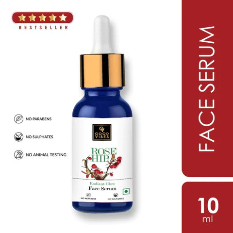 Good Vibes Rosehip Radiant Glow Face Serum with Vit - E