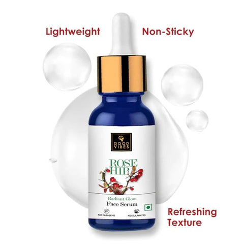 Good Vibes Rosehip Radiant Glow Face Serum with Vit - E