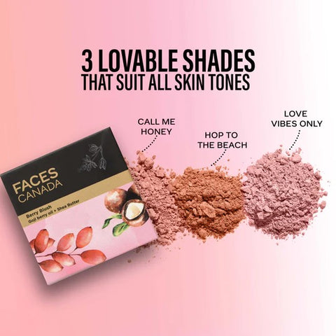 Faces Canada Berry Blush Lightweight Ultra-matte blushes