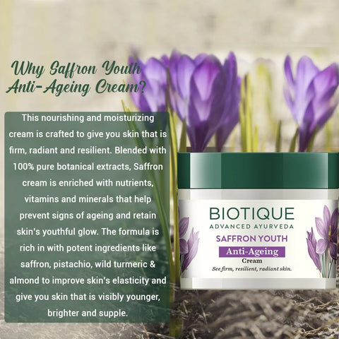 Biotique Saffron Youth Anti-Ageing Cream