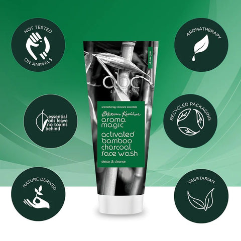 Aroma Magic Activated Bamboo Charcoal Face Wash