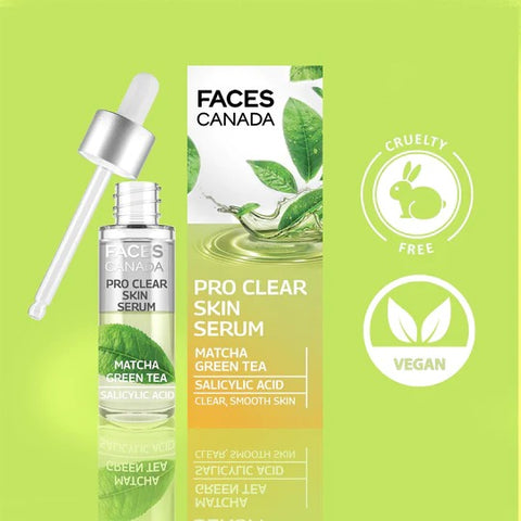 Faces Canada Pro Clear Skin Serum Matcha Green Tea