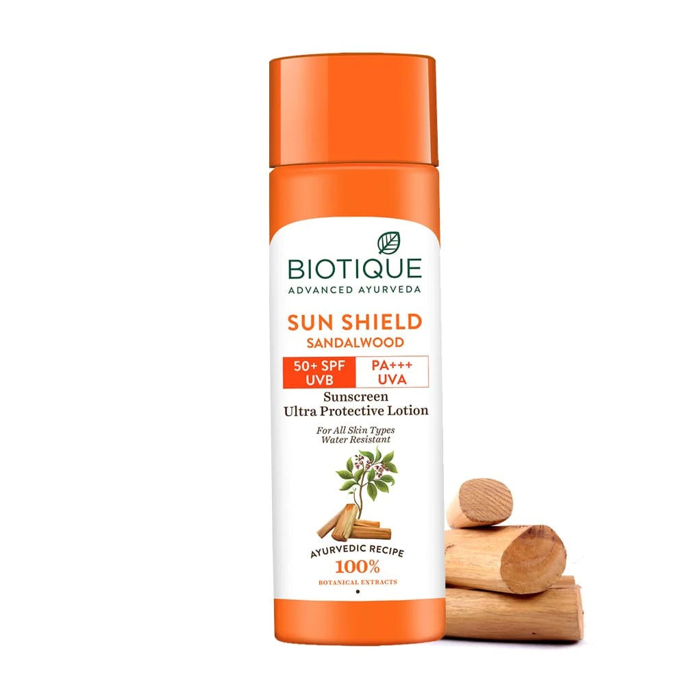 Biotique Sun Shield Sandalwood 50+Spf Suncreen Lotion