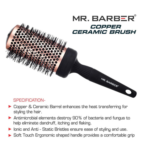 Mr. Barber Copper Ceramic Brush (53mm)