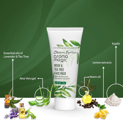 Aroma Magic Neem & Tea Tree Face Pack - Niacinamide