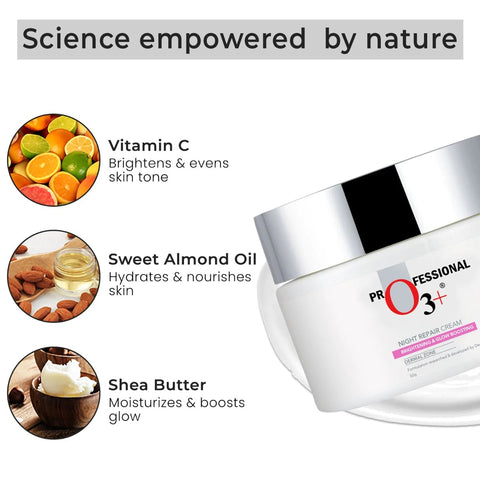 O3+ Night Repair Cream for Smoother & Radiant Skin