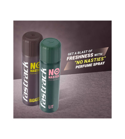 Fastrack No Nasties Perfume Spray - Lit & Badass (Pack Of 2)