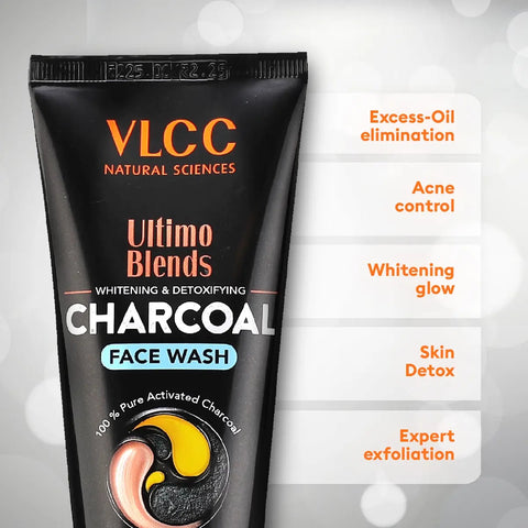 VLCC Ultimo Blends Charcoal Face Wash for Whitening & Detoxifying