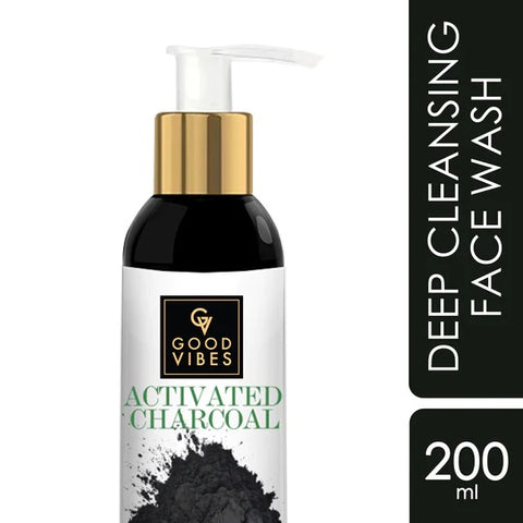 Good Vibes Activated Charcoal Deep Cleansing Face Wash