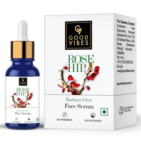 Good Vibes Rosehip Radiant Glow Face Serum with Vit - E