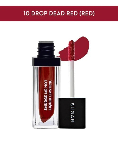 Sugar Smudge Me Not Liquid Lipstick - 10 Drop Dead Red (Red)