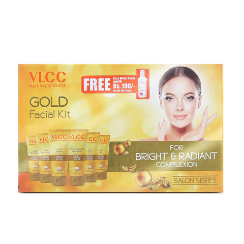 VCCL Gold Facial Kit- 300 g with FREE Rose Water Toner