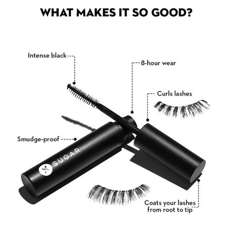 Sugar Uptown Curl Lengthening Mascara - 01 Black Beauty (Black)