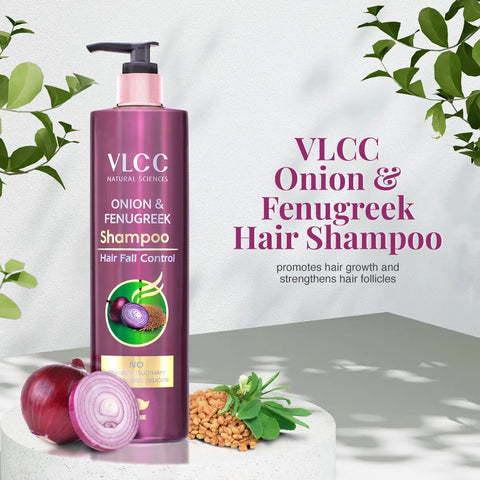 VLCC Onion & Fenu Greek Shampoo For Hair Fall Control