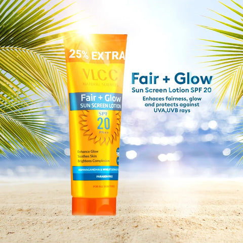 VLCC Fair+ Glow Sunscreen Lotion SPF 20 PA ++