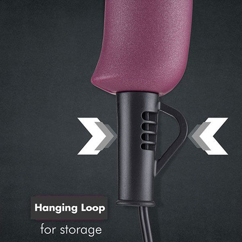 Vega Professional Mighty Mini 1000W Hair Dryer- Burgundy - VPVHD-06