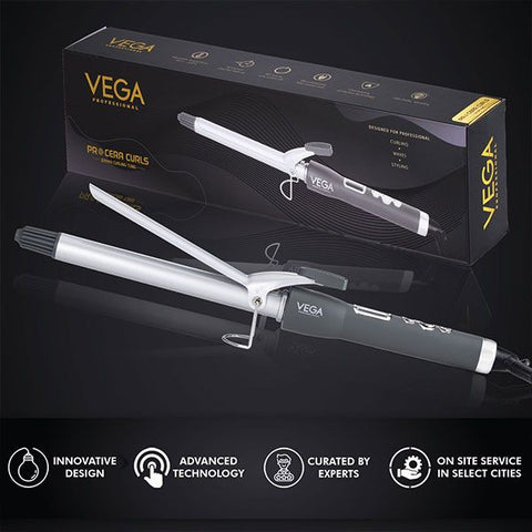 Vega Professional Cera Curls 22mm Barrel Hair Curler - VPMCT-03