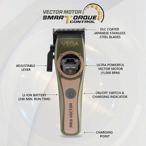 Vega Professional Pro Vector Professional Hair Clipper - VPPHC-10